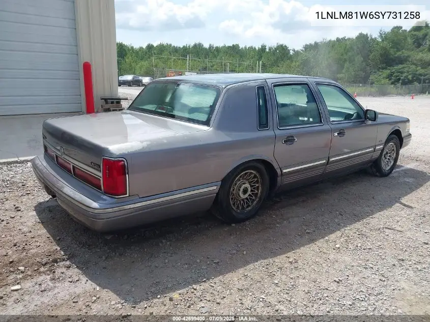 1995 Lincoln Town Car Executive VIN: 1LNLM81W6SY731258 Lot: 42699400