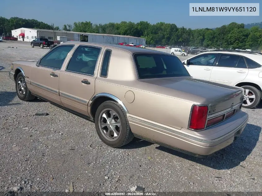 1997 Lincoln Town Car Executive VIN: 1LNLM81W9VY651120 Lot: 42588592