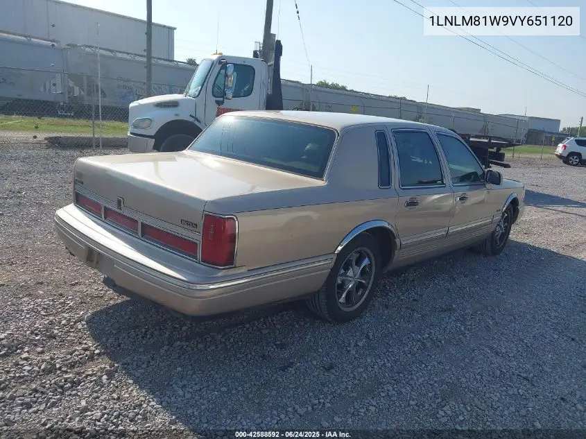 1997 Lincoln Town Car Executive VIN: 1LNLM81W9VY651120 Lot: 42588592