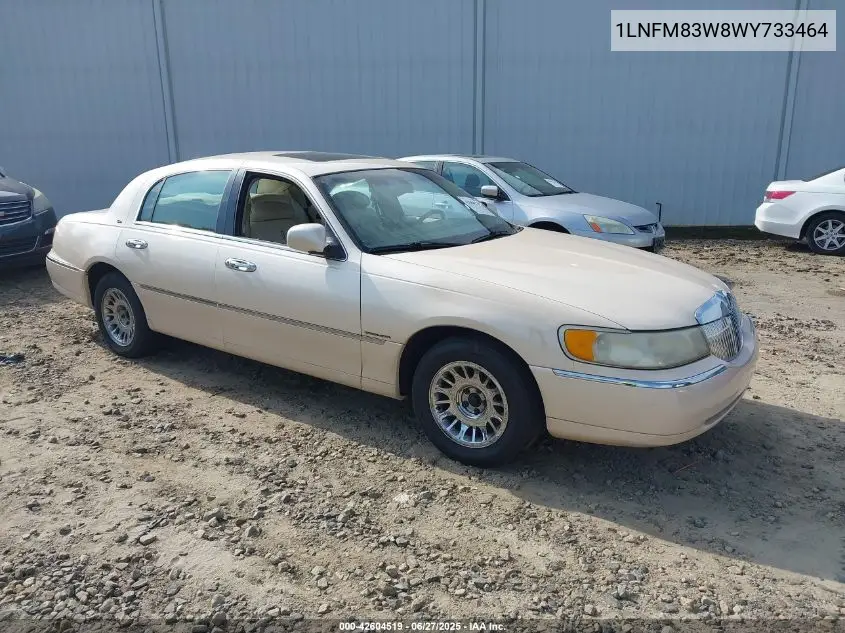 1998 Lincoln Town Car Cartier VIN: 1LNFM83W8WY733464 Lot: 42604519