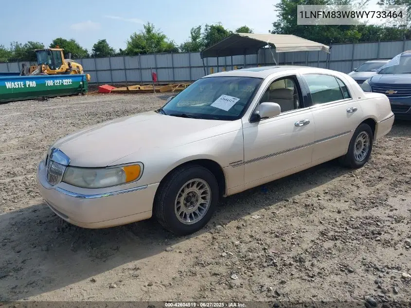 1998 Lincoln Town Car Cartier VIN: 1LNFM83W8WY733464 Lot: 42604519