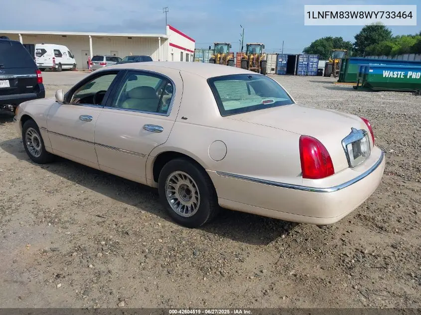 1998 Lincoln Town Car Cartier VIN: 1LNFM83W8WY733464 Lot: 42604519