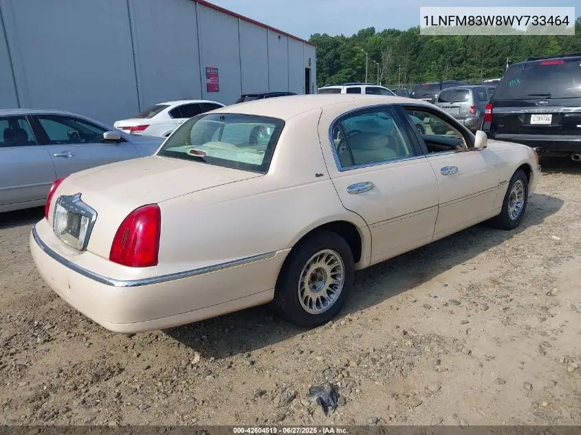 1998 Lincoln Town Car Cartier VIN: 1LNFM83W8WY733464 Lot: 42604519