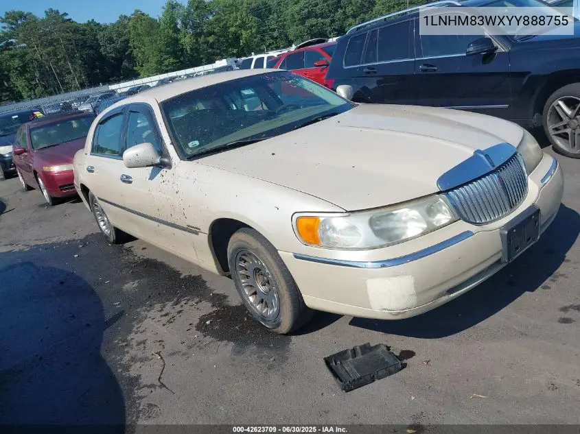 2000 Lincoln Town Car Cartier VIN: 1LNHM83WXYY888755 Lot: 42623709