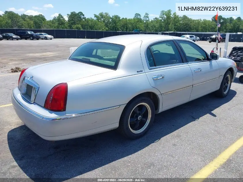 2002 Lincoln Town Car Sig. Prem./Signature VIN: 1LNHM82W22Y639231 Lot: 42513503