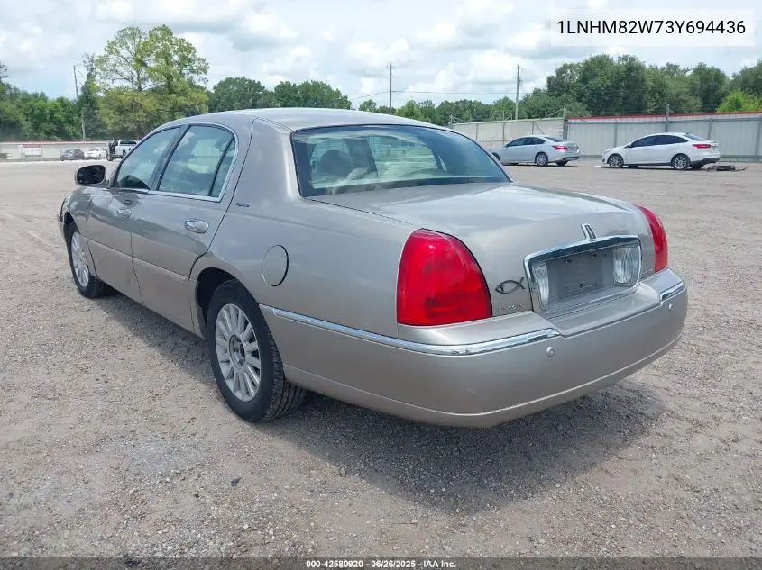 2003 Lincoln Town Car Signature VIN: 1LNHM82W73Y694436 Lot: 42580920