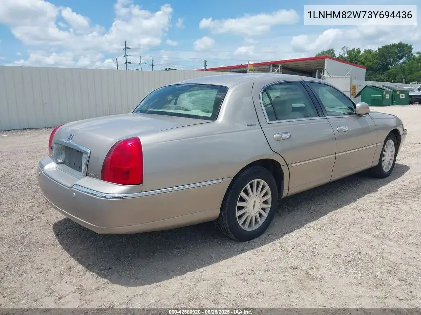 2003 Lincoln Town Car Signature VIN: 1LNHM82W73Y694436 Lot: 42580920