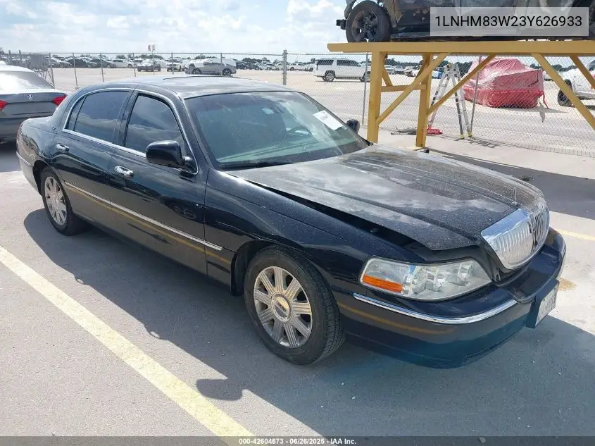 2003 Lincoln Town Car Cartier VIN: 1LNHM83W23Y626933 Lot: 42604673