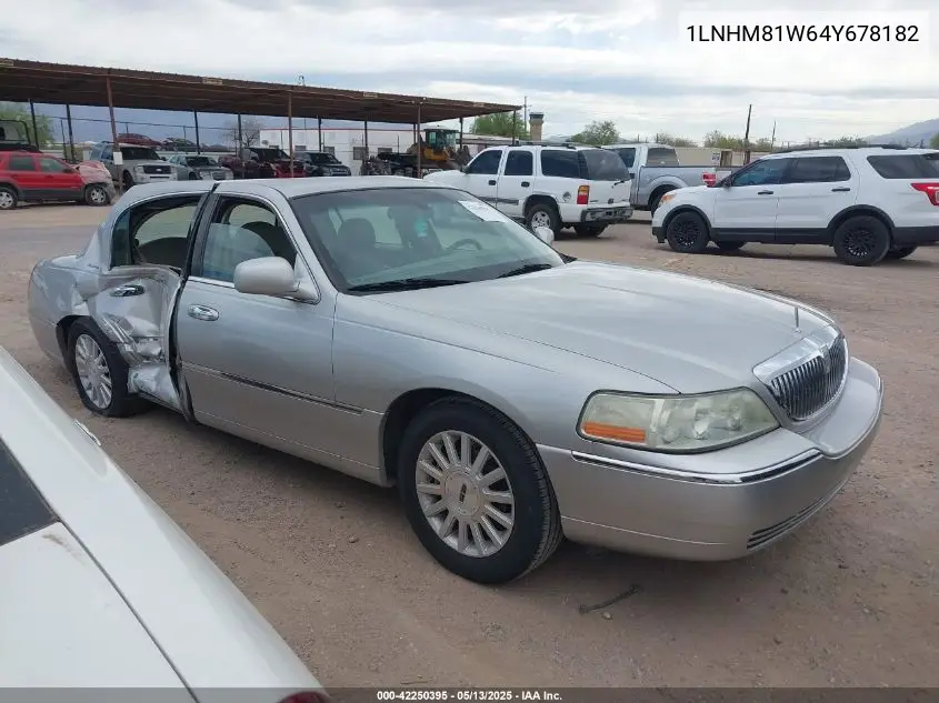 2004 Lincoln Town Car Signature VIN: 1LNHM81W64Y678182 Lot: 42250395