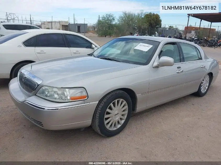 2004 Lincoln Town Car Signature VIN: 1LNHM81W64Y678182 Lot: 42250395