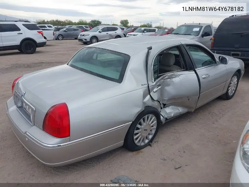 2004 Lincoln Town Car Signature VIN: 1LNHM81W64Y678182 Lot: 42250395