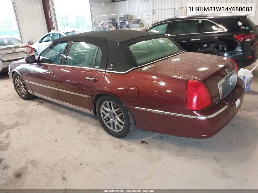 2004 Lincoln Town Car Signature VIN: 1LNHM81W34Y680083 Lot: 42592330