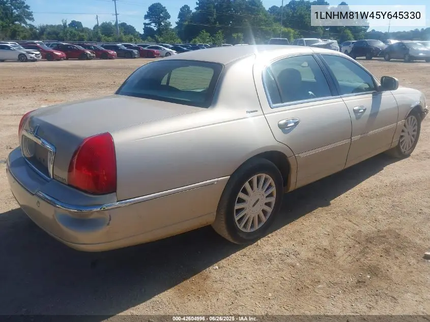 2005 Lincoln Town Car Signature VIN: 1LNHM81W45Y645330 Lot: 42604996