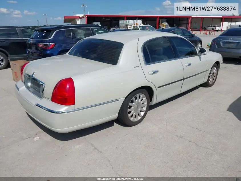 2007 Lincoln Town Car Signature VIN: 1LNHM81W27Y633874 Lot: 42588138