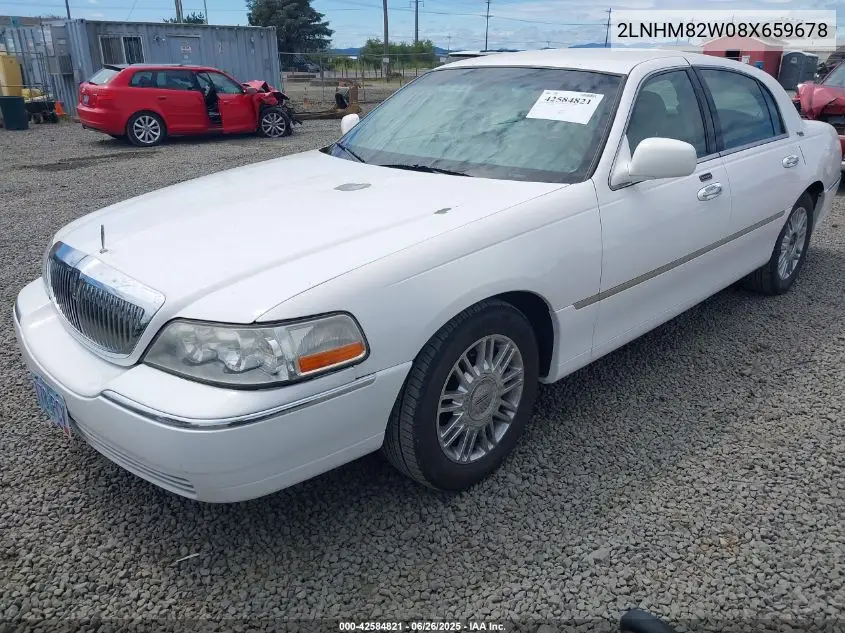2008 Lincoln Town Car Signature Limited VIN: 2LNHM82W08X659678 Lot: 42584821