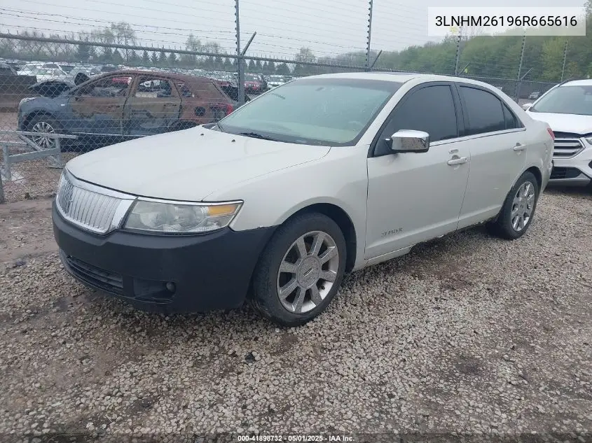 2006 Lincoln Zephyr VIN: 3LNHM26196R665616 Lot: 41898732