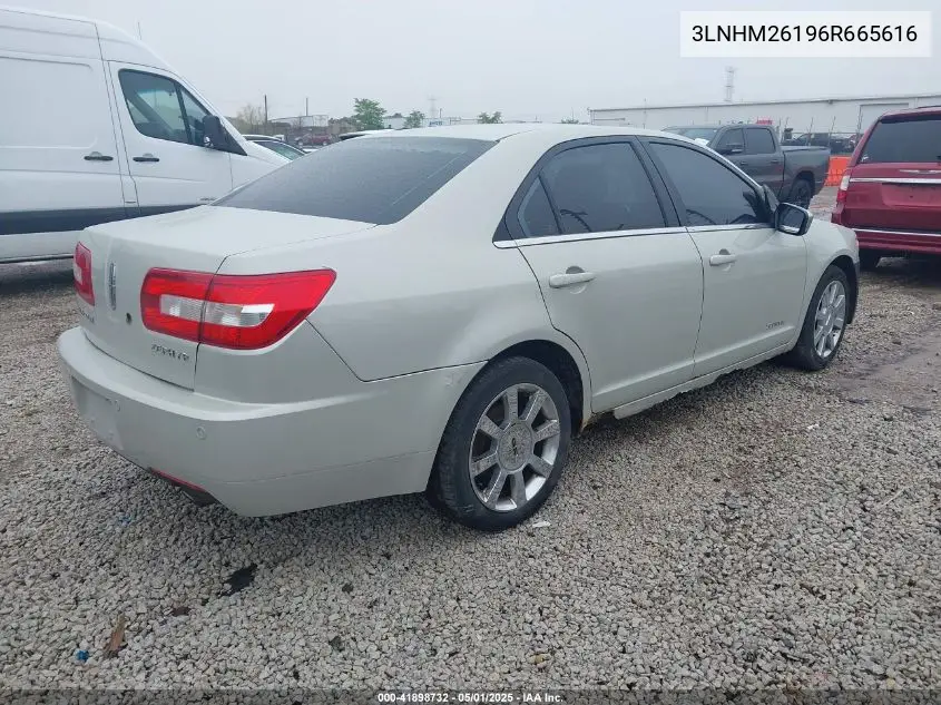 2006 Lincoln Zephyr VIN: 3LNHM26196R665616 Lot: 41898732