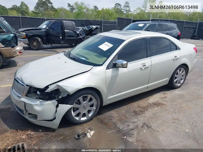 2006 Lincoln Zephyr VIN: 3LNHM26106R613498 Lot: 41930310