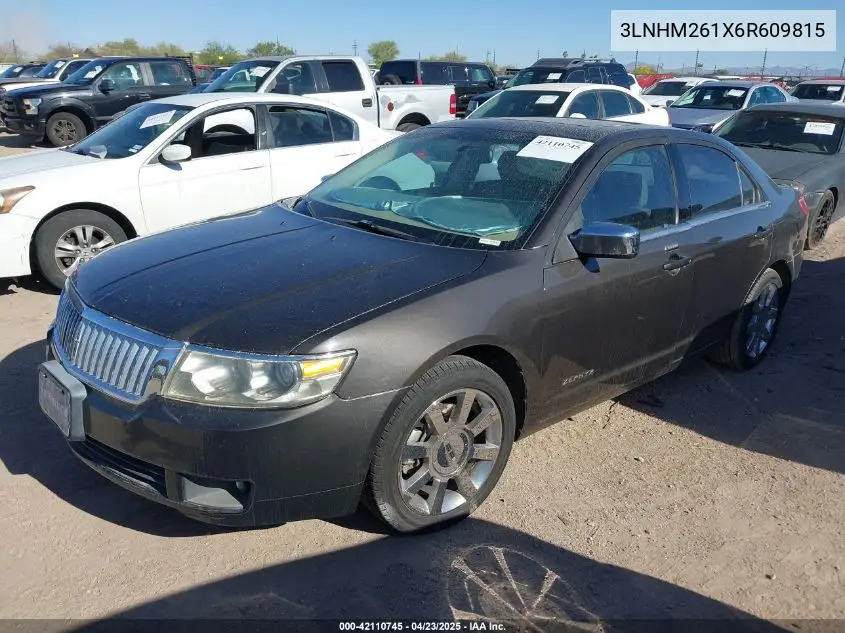 2006 Lincoln Zephyr VIN: 3LNHM261X6R609815 Lot: 42110745