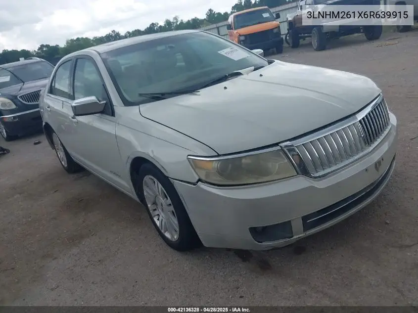 2006 Lincoln Zephyr VIN: 3LNHM261X6R639915 Lot: 42136328