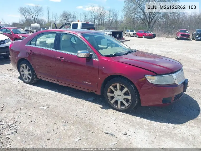 2006 Lincoln Zephyr VIN: 3LNHM26126R621103 Lot: 42159134