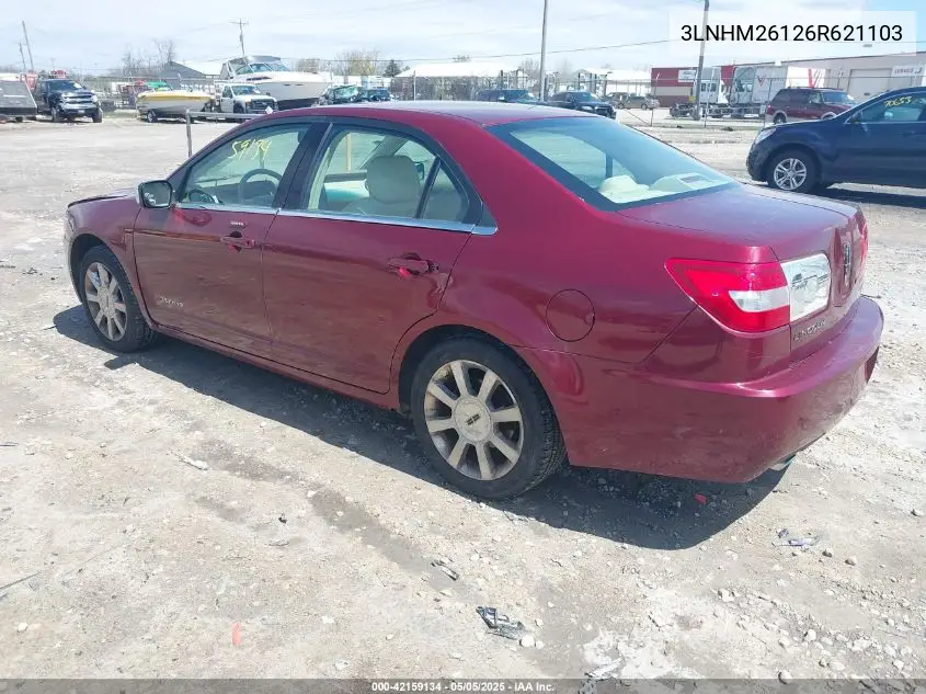 2006 Lincoln Zephyr VIN: 3LNHM26126R621103 Lot: 42159134
