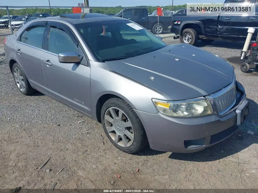 2006 Lincoln Zephyr VIN: 3LNHM26196R613581 Lot: 42163057