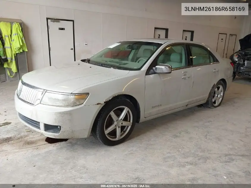 2006 Lincoln Zephyr VIN: 3LNHM26186R658169 Lot: 42287476