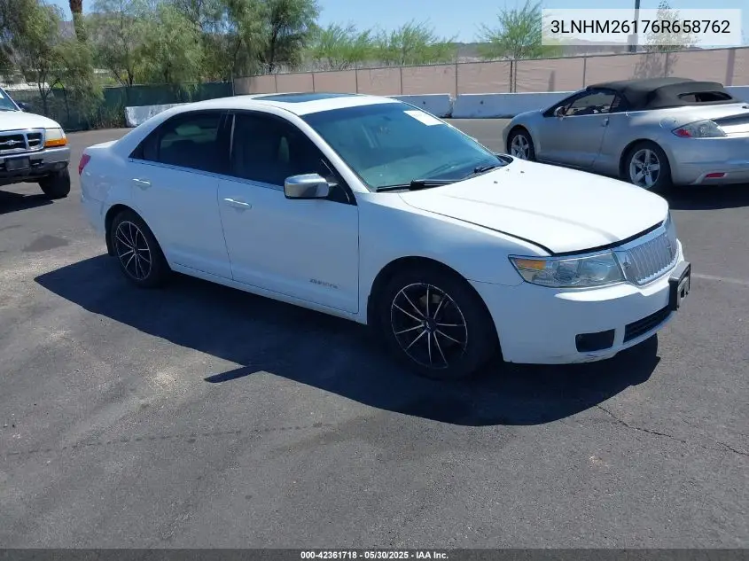2006 Lincoln Zephyr VIN: 3LNHM26176R658762 Lot: 42361718