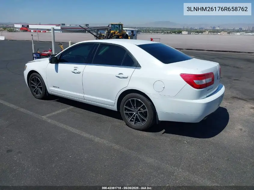 2006 Lincoln Zephyr VIN: 3LNHM26176R658762 Lot: 42361718