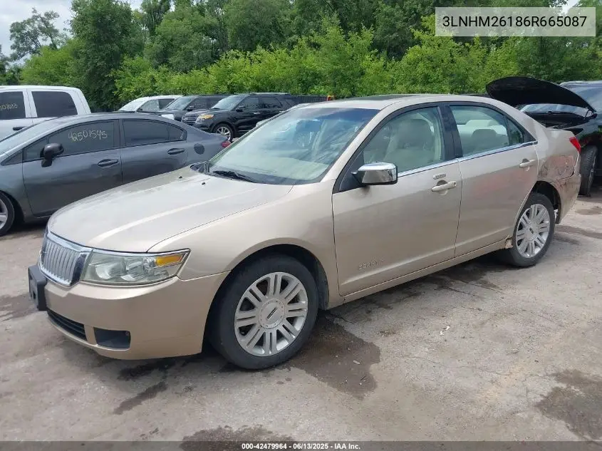 2006 Lincoln Zephyr VIN: 3LNHM26186R665087 Lot: 42479964
