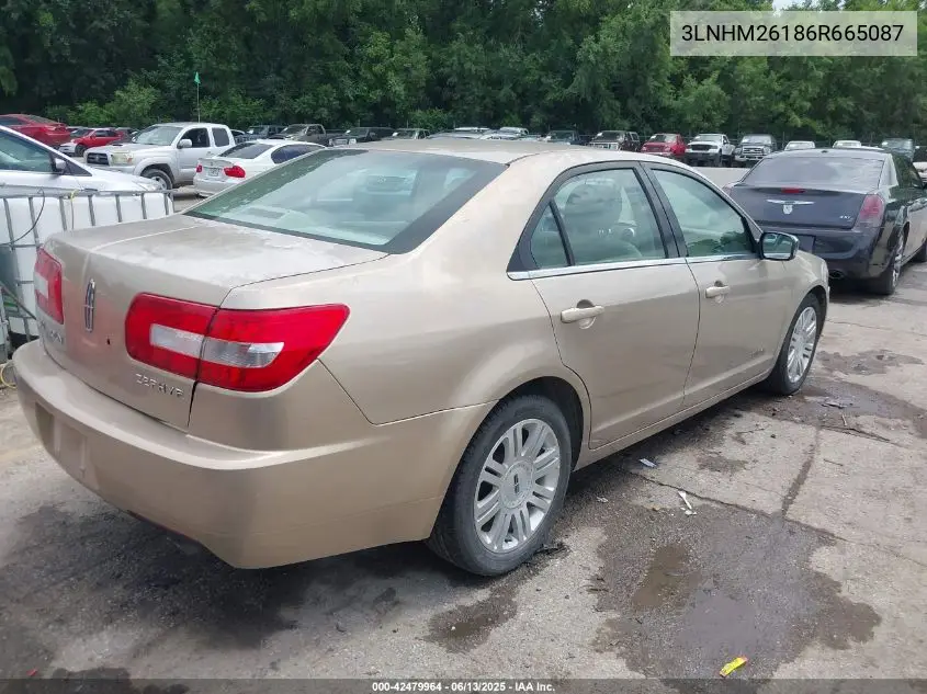 2006 Lincoln Zephyr VIN: 3LNHM26186R665087 Lot: 42479964