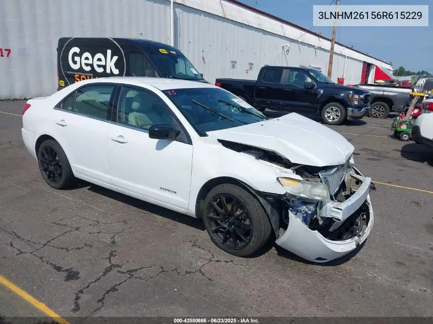 2006 Lincoln Zephyr VIN: 3LNHM26156R615229 Lot: 42580666