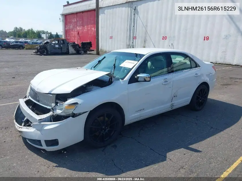 2006 Lincoln Zephyr VIN: 3LNHM26156R615229 Lot: 42580666