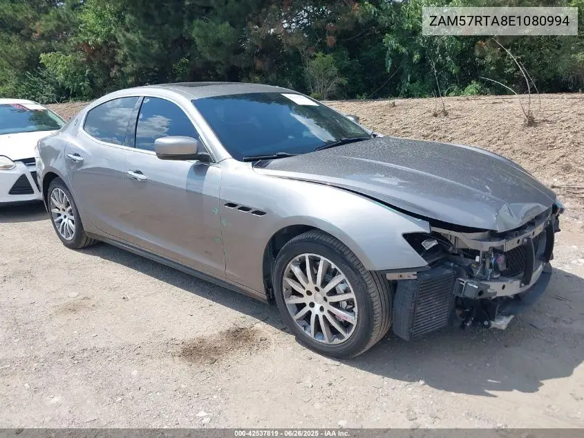 2014 Maserati Ghibli S Q4 VIN: ZAM57RTA8E1080994 Lot: 42537819