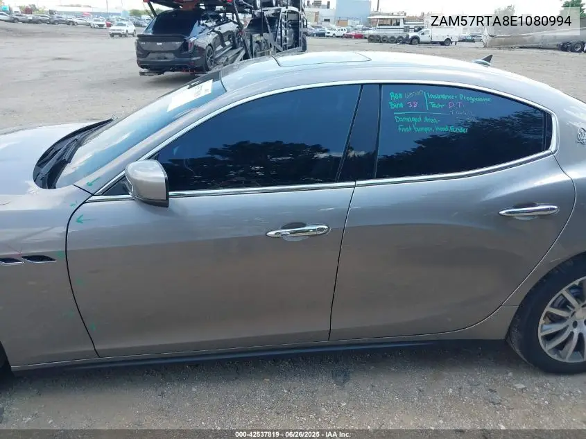 2014 Maserati Ghibli S Q4 VIN: ZAM57RTA8E1080994 Lot: 42537819