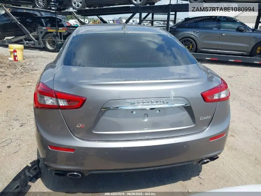 2014 Maserati Ghibli S Q4 VIN: ZAM57RTA8E1080994 Lot: 42537819
