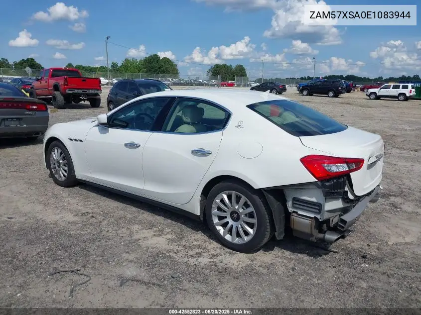 2014 Maserati Ghibli VIN: ZAM57XSA0E1083944 Lot: 42552823