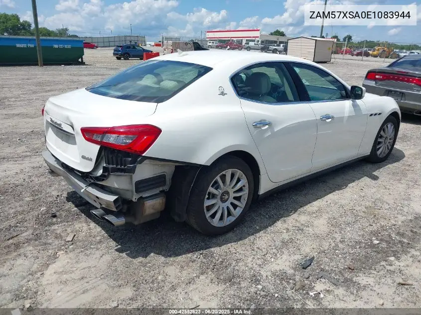 2014 Maserati Ghibli VIN: ZAM57XSA0E1083944 Lot: 42552823