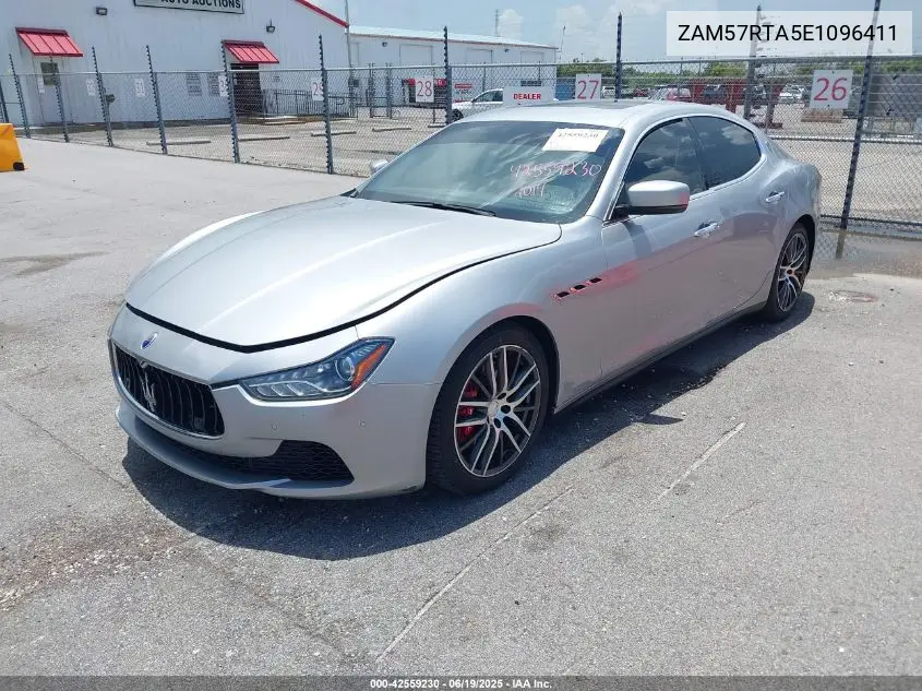 2014 Maserati Ghibli S Q4 VIN: ZAM57RTA5E1096411 Lot: 42559230