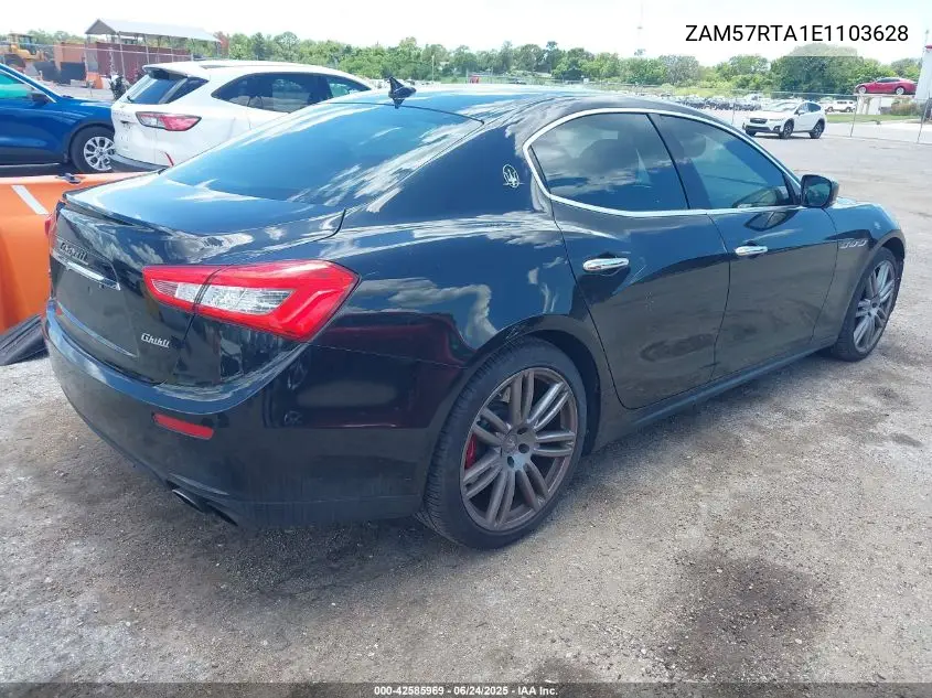 2014 Maserati Ghibli S Q4 VIN: ZAM57RTA1E1103628 Lot: 42585969