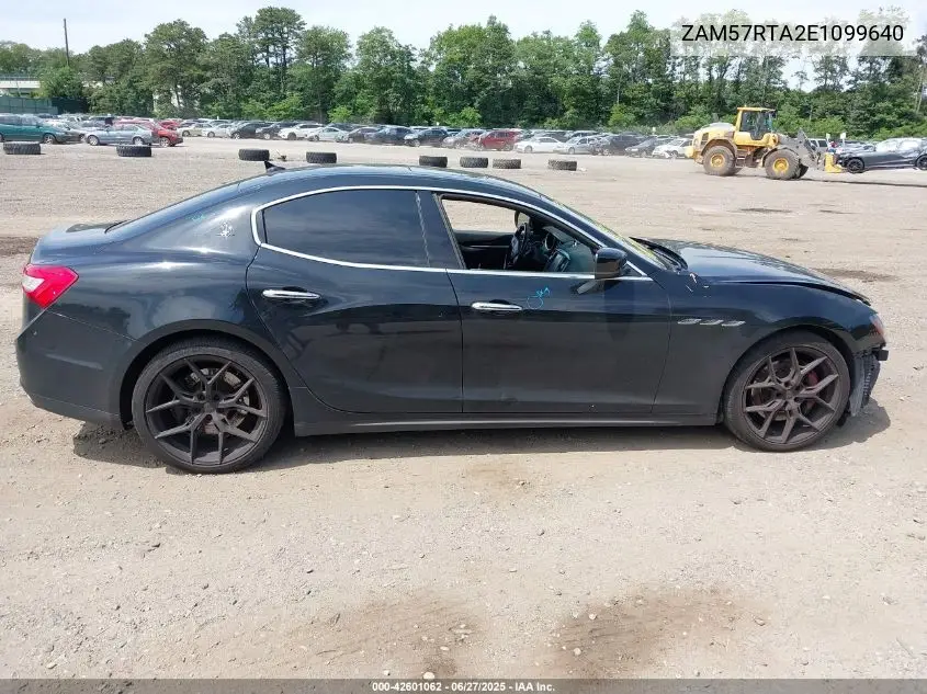 2014 Maserati Ghibli S Q4 VIN: ZAM57RTA2E1099640 Lot: 42601062