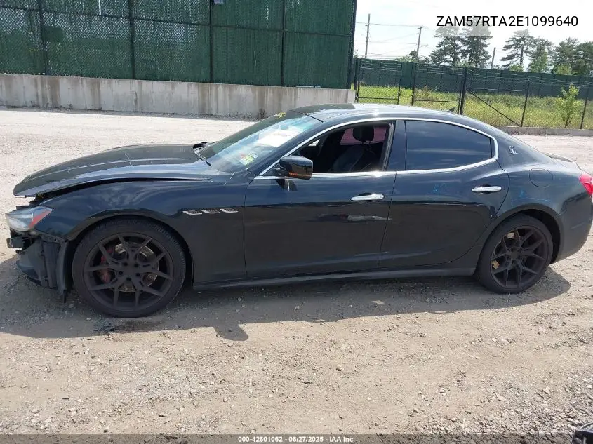 2014 Maserati Ghibli S Q4 VIN: ZAM57RTA2E1099640 Lot: 42601062
