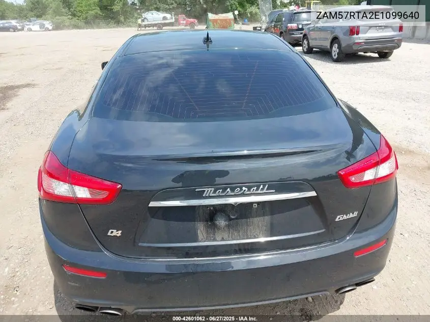 2014 Maserati Ghibli S Q4 VIN: ZAM57RTA2E1099640 Lot: 42601062