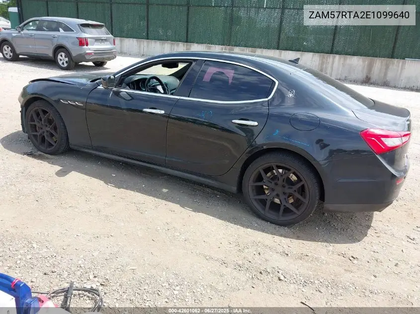 2014 Maserati Ghibli S Q4 VIN: ZAM57RTA2E1099640 Lot: 42601062