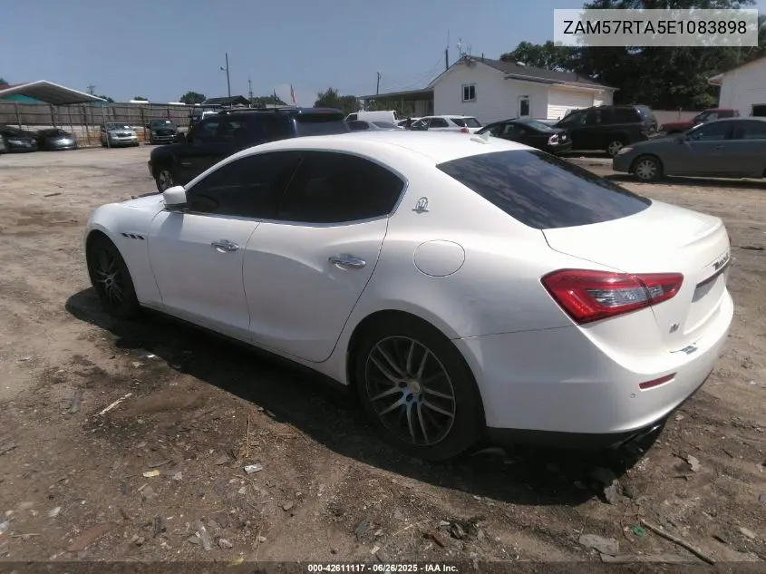 2014 Maserati Ghibli S Q4 VIN: ZAM57RTA5E1083898 Lot: 42611117