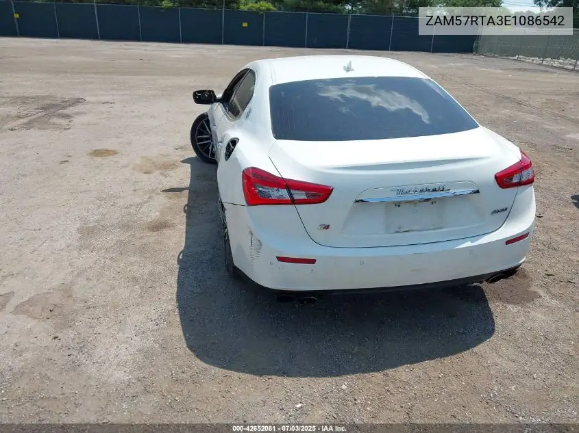 2014 Maserati Ghibli S Q4 VIN: ZAM57RTA3E1086542 Lot: 42652081