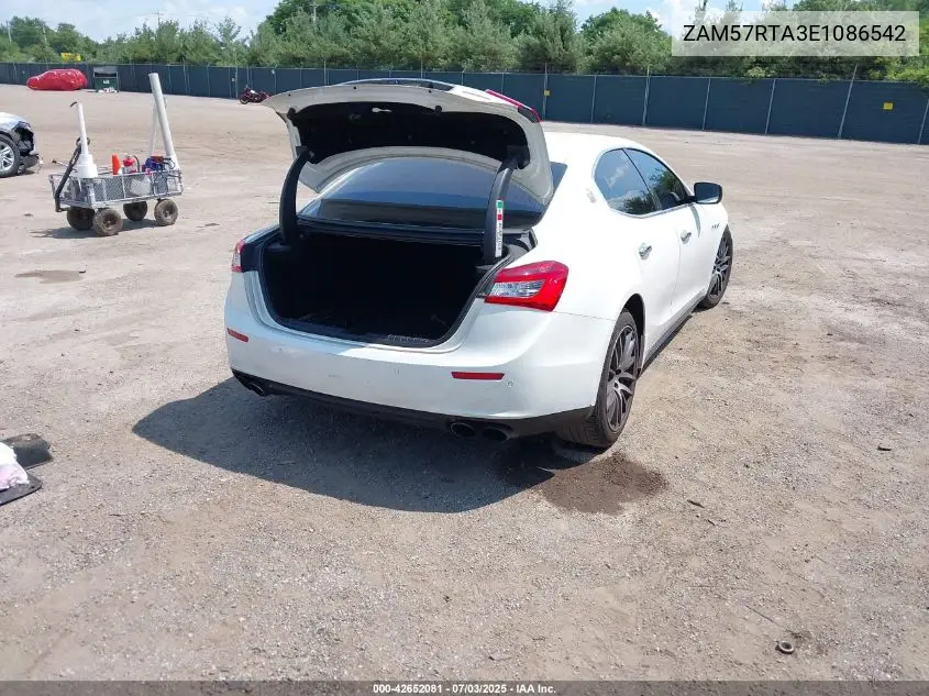2014 Maserati Ghibli S Q4 VIN: ZAM57RTA3E1086542 Lot: 42652081