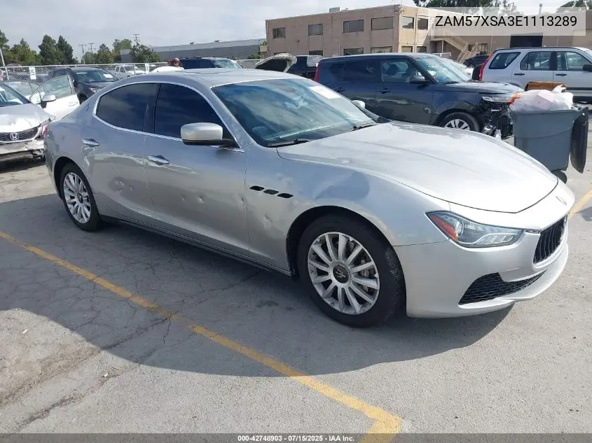2014 Maserati Ghibli VIN: ZAM57XSA3E1113289 Lot: 42748903