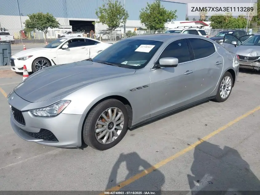 2014 Maserati Ghibli VIN: ZAM57XSA3E1113289 Lot: 42748903